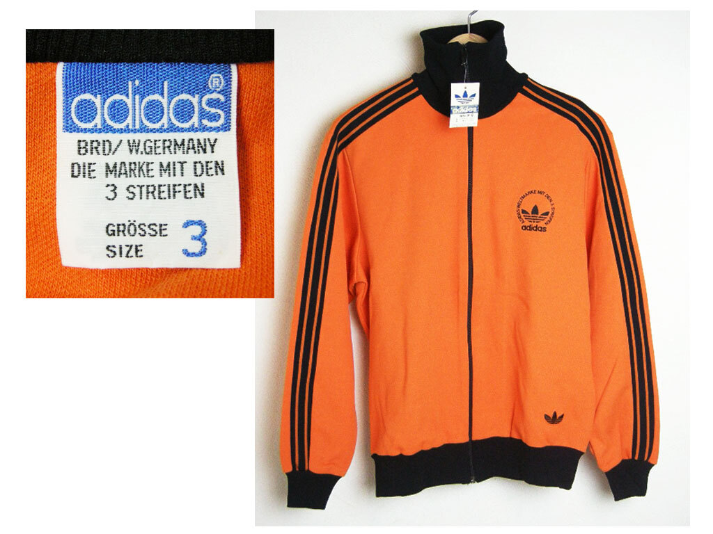 ■ヴィンテージ/デッドストック■アディダス【adidas】70's 80's 西ドイツ デサント製 ジャージ 3 トラックジャケット 小松菜奈着モデル拍卖