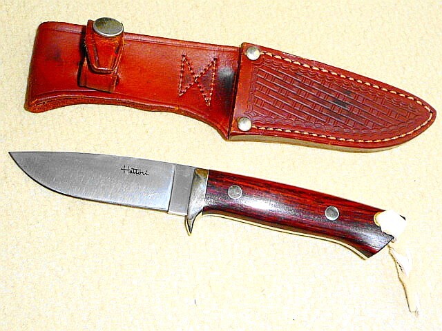 【by Hattori】≪Hunting Custom Knife(ハンティング カスタムナイフ≫ i 未使用!ズッシリ重量感!沖縄~北海道送料無料!拍卖