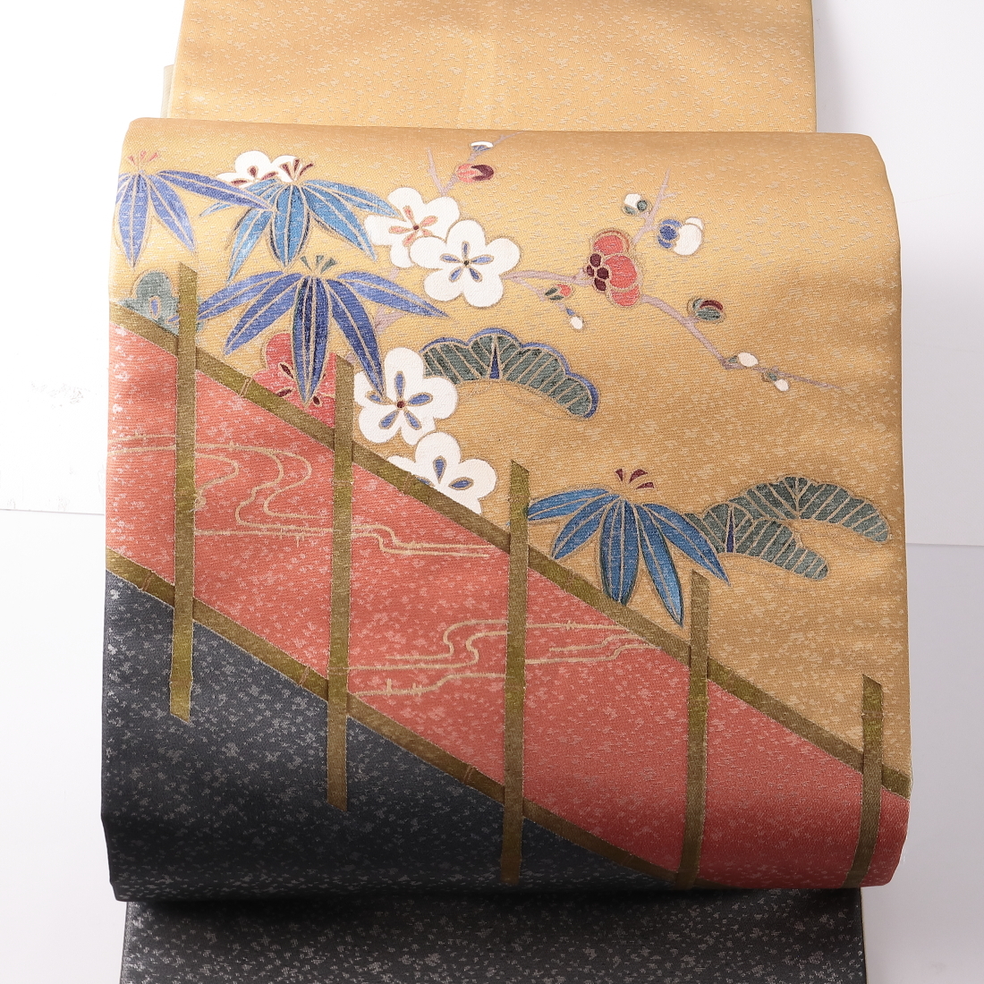 ◆◇2代目 清次郎 手描き梅文太鼓柄袋帯 和装 着物◇◆拍卖