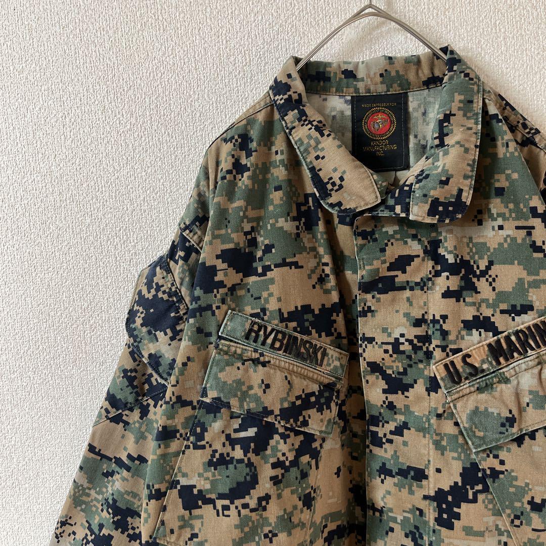 V3 U.S.MARINESミリタリーシャツドット迷彩UCP柄SSサイズ大きめ拍卖