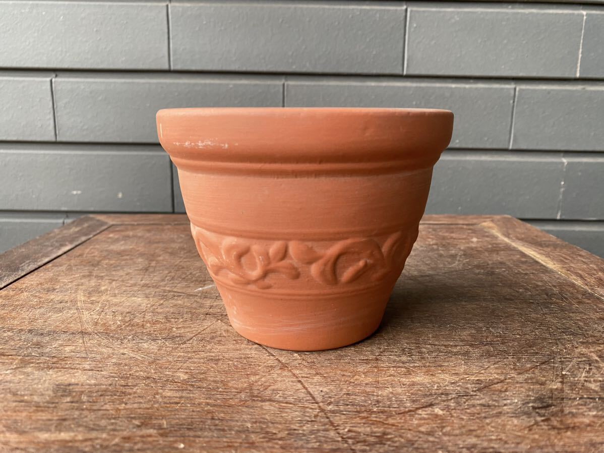 植木鉢 素焼き テラコッタ 模様 観葉植物 多肉植物 山野草 草花 花 雑木 ミニ盆栽 園芸 ガーデニング 鉢 盆栽鉢拍卖