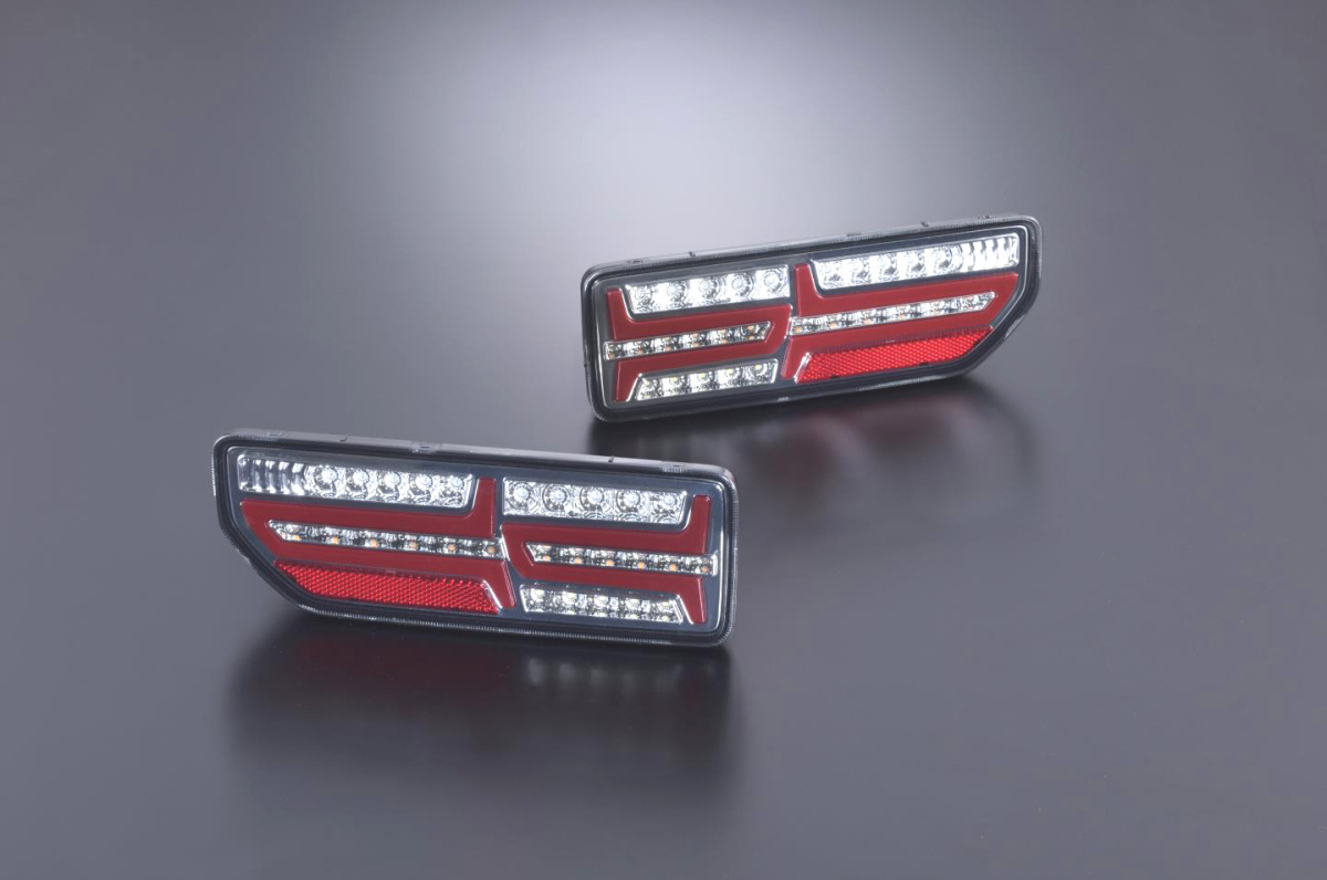 Motor Farm (モーターファーム) ジムニー JB64 スピアチューブ LED テールランプ (クローム)拍卖
