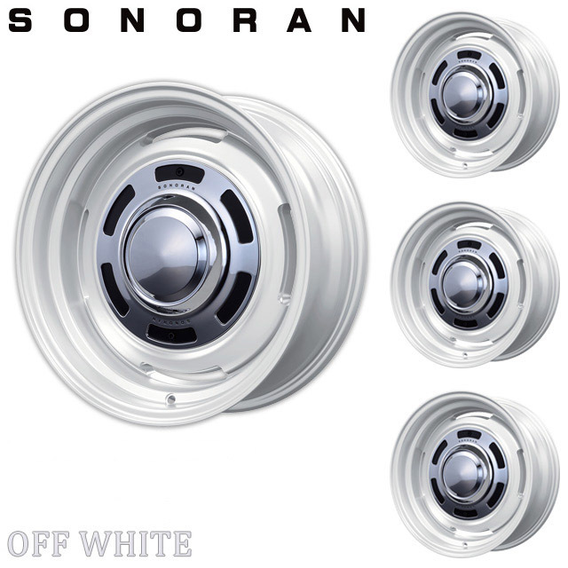 Motor Farm (モーターファーム) SONORAN (ソノーラ) 16x6.0J 5H/139.7 -5 オフホワイト 4本セット拍卖