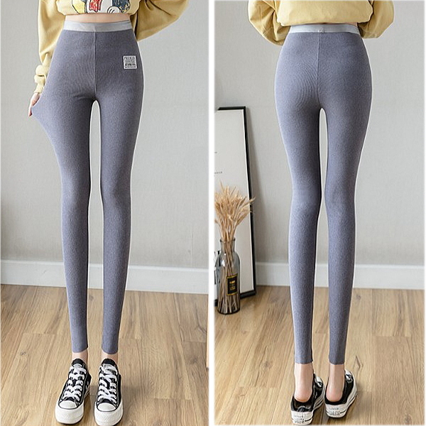 レギンス パンツ レディース 無地 サイズM  グレー拍卖