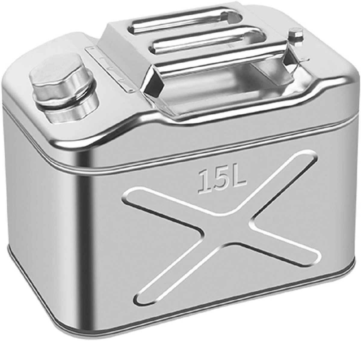 15L/20L/25Lガソリン携行缶 304ステンレス 車載燃料タンク 大容量灯油タンク 給油ノズル付き 車用緊急対応用品 緊急用携行燃料缶 ハイシー拍卖