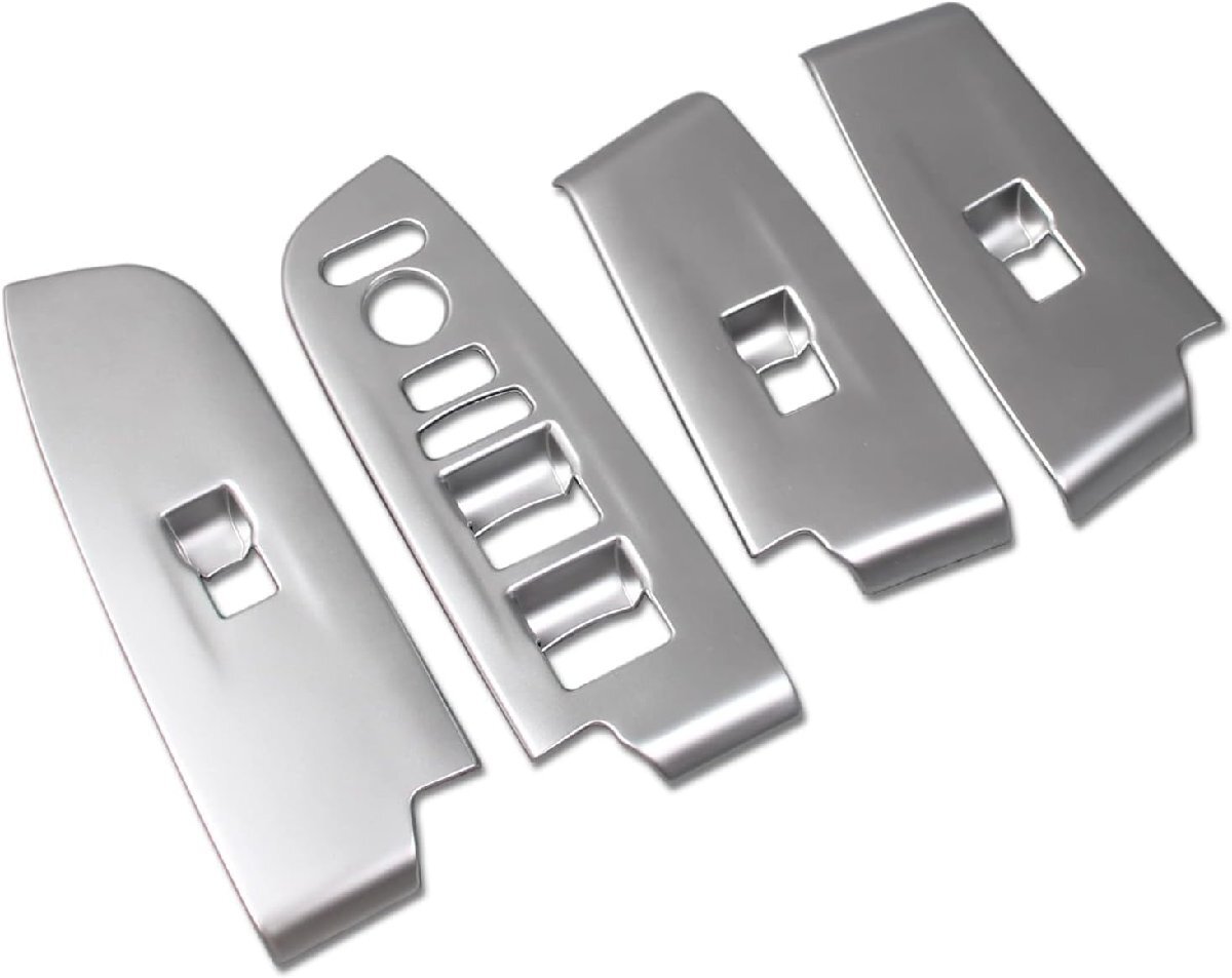 ホンダ 新型 ヴェゼル RV系 専用 内装 ドア ウィンドウ ボタン スイッチ パネル カバー ガーニッシュ HONDA VEZEL 専用設計 (サテンシルバ拍卖