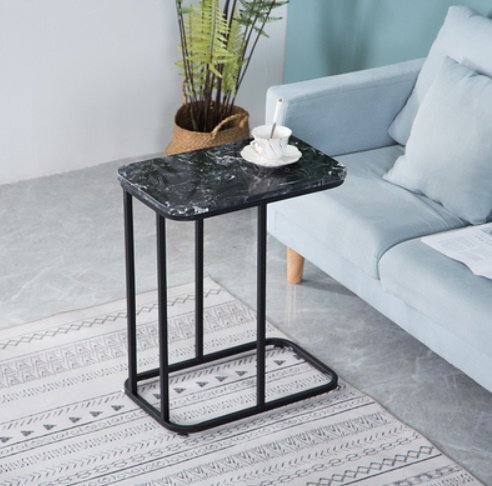 サイドテーブル 大理石調 コーヒーテーブル 北欧 アイアン モダン デザイナーズ インテリア リビング 寝室 玄関 おしゃれ 人気 ブラック拍卖