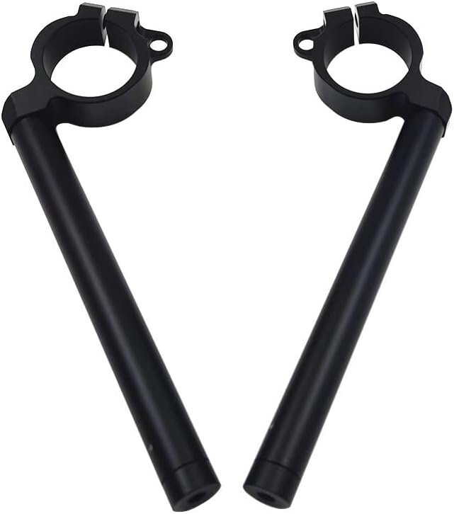 バイク用リップオン ハンドルバー セパレートハンドル フィット カワサキ 川崎 ZX6R 2009-2012ライザーレギュラーハンドルバー (A)拍卖