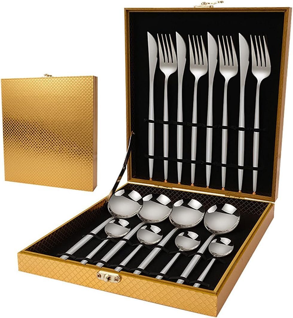 カトラリーセット 16ピース スプーン フォーク ナイフ ステンレス製 北欧風 高級食器セット 食洗機対応 おしゃれ クリスマス 結婚祝い・誕拍卖