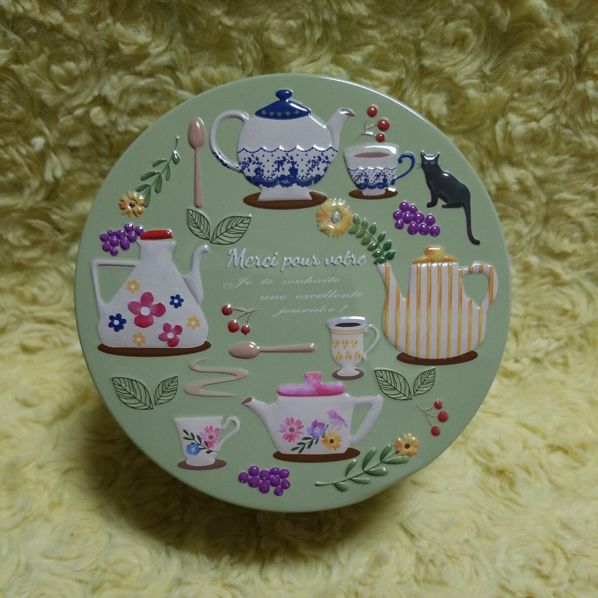 カルディ ティータイムクッキー缶のみ ねこ ピスタチオ拍卖