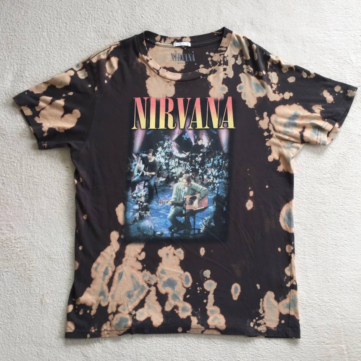 ◆Nirvana タイダイ Tシャツ ニルヴァーナ アンプラグド 生産終了品拍卖