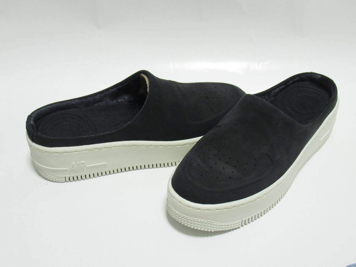 NIKE WMNS AIR FORCE 1 LOVER XX PRM スリッポン ブラック 23cm ナイキ エアフォース1 ラヴァ― プレミアム サンダル 黒 銀 BV8249-001拍卖