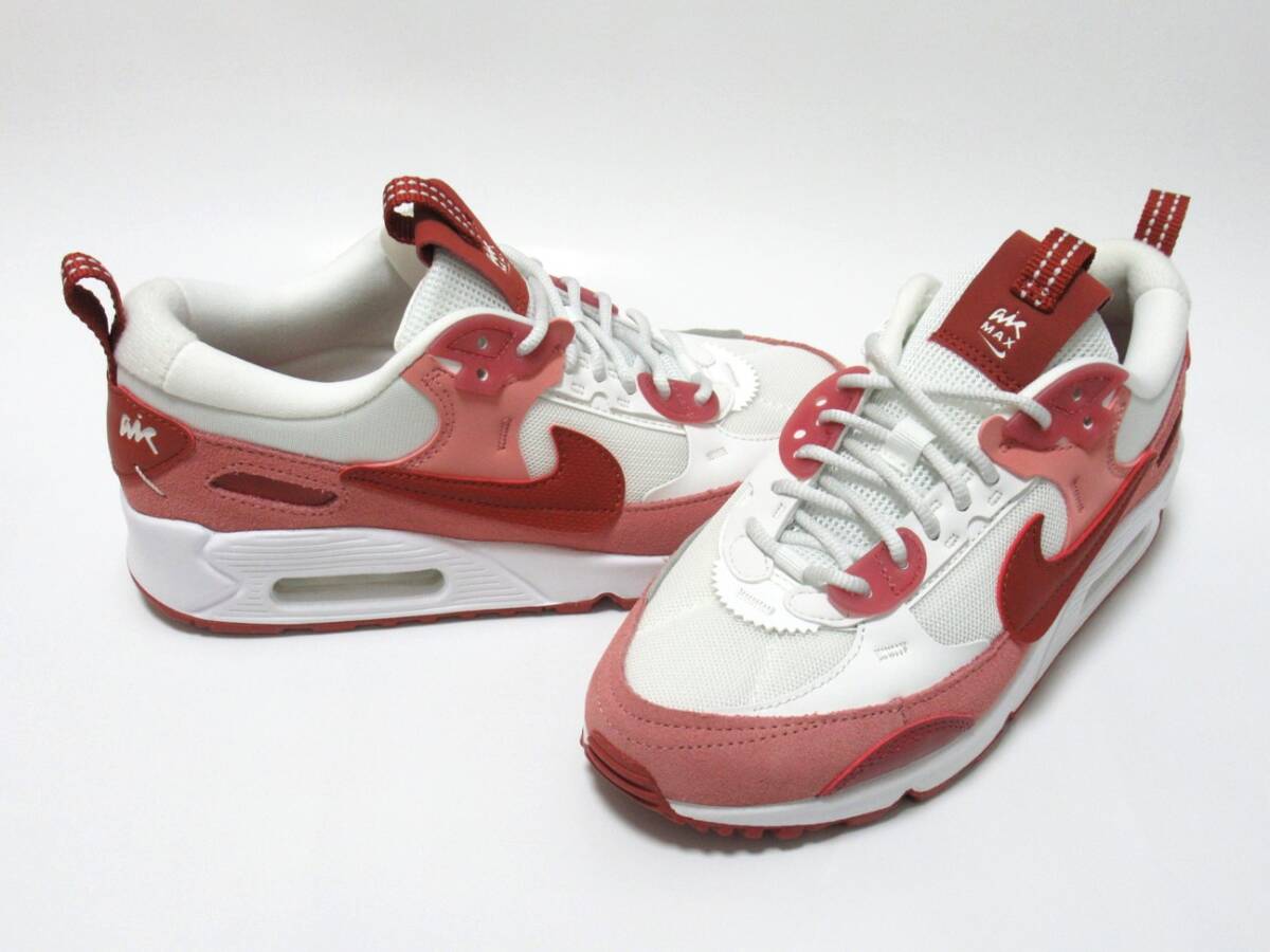 NIKE W AIR MAX 90 FUTURA 赤 白 23cm ナイキ エアマックス フューチュラ レッドスターダスト FQ8881-618拍卖