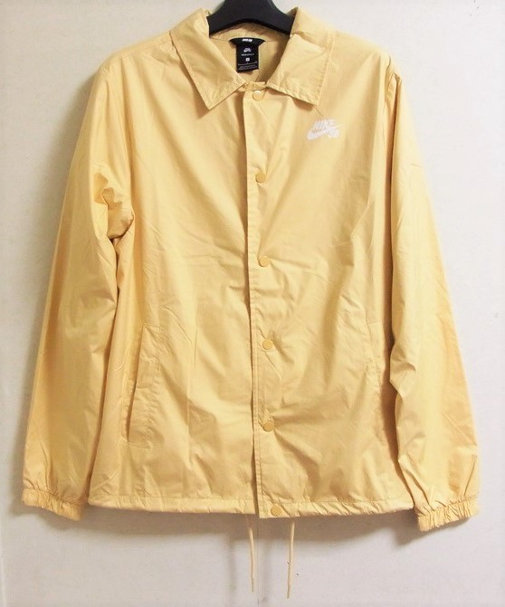NIKE SB SHIELD COACHES JACKET イエロー S ナイキ エスビー シールド コーチジャケット 撥水加工 ナイロンジャケット 829510-721拍卖