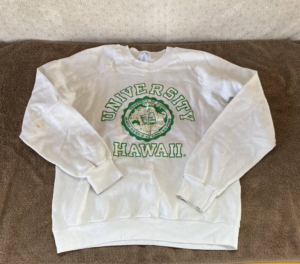 ★UNIVERSITY OF HAWAII CREW SWEATハワイ大学 オフィシャル クルースウェット 古着 ヴィンテージ!MADE IN USA!Mサイズ!アメカジ★拍卖