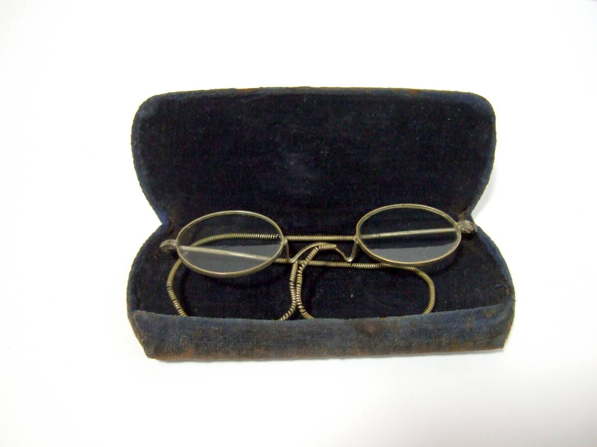 古い眼鏡 丸眼鏡 メガネ 2 / ヴィンテージ レトロ拍卖