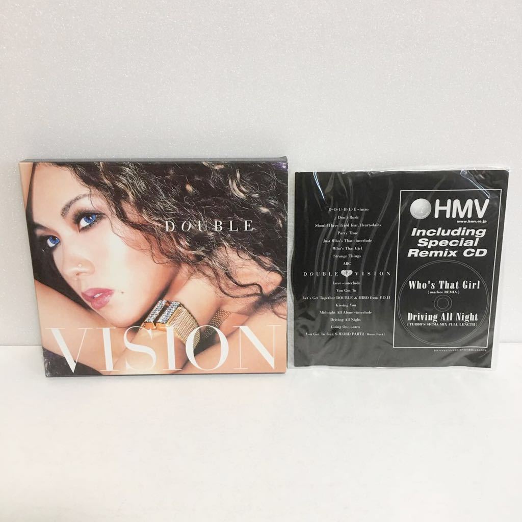 中古CD★DOUBLE / VISION★HMV Including Special Remix Vision-Extra CD付拍卖