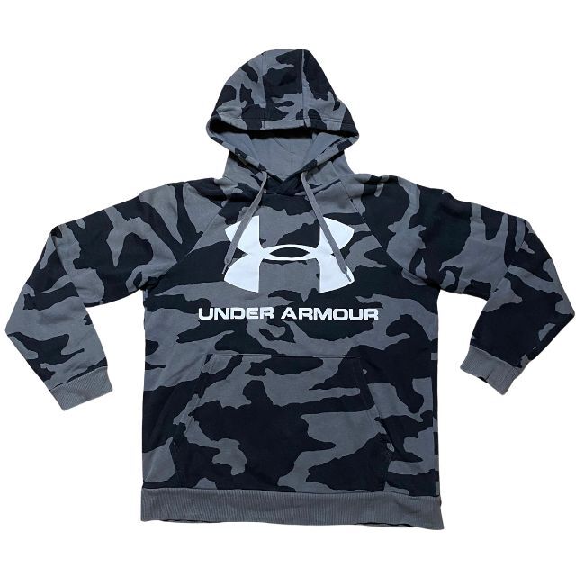 アンダーアーマー 迷柄 カモ柄 フーディースウェットパーカー ビッグロゴ UNDER ARMOUR デカロゴ ラグランスリーブ スポーツ 雅瀬453拍卖