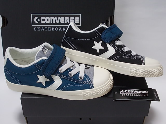 新品 コンバース KIDs ブレイクスター SK V-1 OX 紺グレー黒 18cm ラスト1足\3990即決am21jb1拍卖