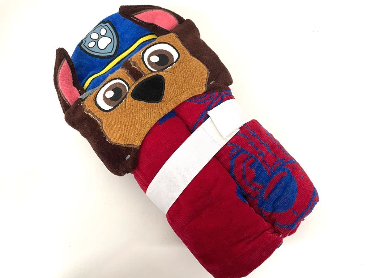 ディズニー 大判 フード付きタオル★ビーチタオル バスタオル パウパトロール 耳付き拍卖