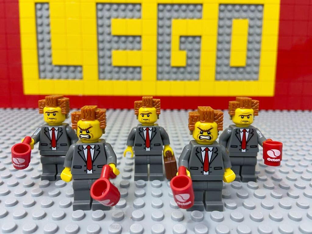 ☆レゴムービー☆ レゴ ミニフィギュアシリーズ ミニフィグ おしごと社長 5体セット 人形 スーツ姿 ビジネスマン 会社員 C52006拍卖