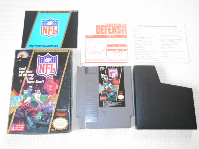 FC★NFL NATIONAL FOOTBALL LEAGUE NES 海外版(国内本体動作不可)★箱付・説明書付・ソフト付拍卖