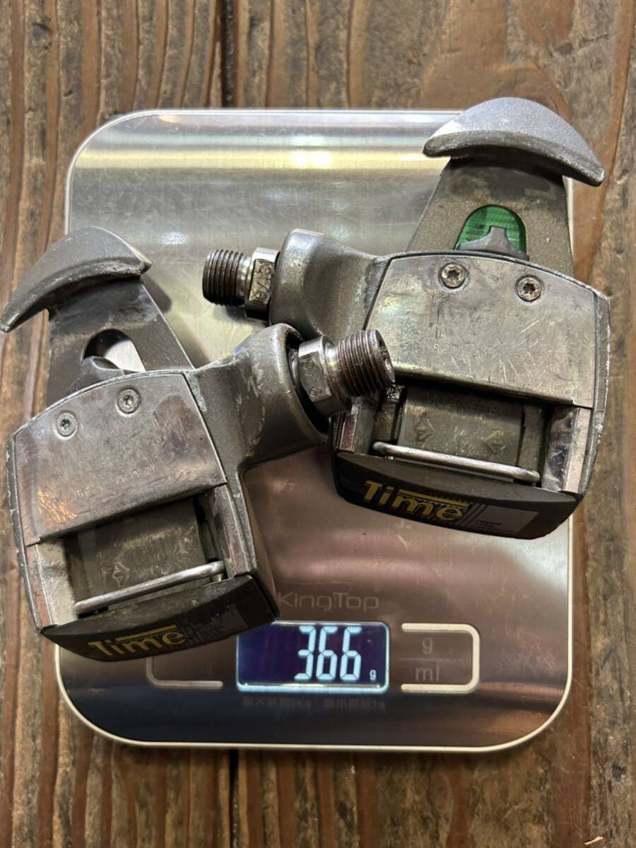 可動品 汚れ有り ビンテージ TIMEペダル『タイム エキップ チタンマグネシウムペダル』(画像が全て ペダル回転は軽い)拍卖