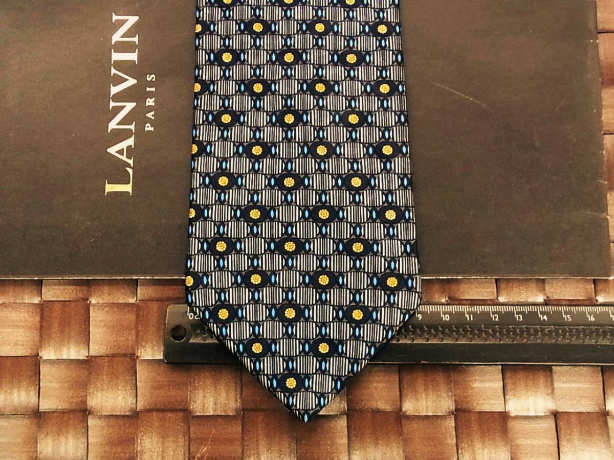 【美品】y9870★ランバン【LANVIN】ネクタイ拍卖