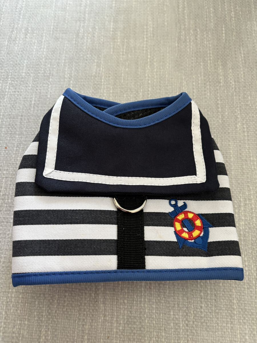 【新品】ハーネス 胴輪 マリン 夏仕様 サマー 散歩 おでかけ 小型犬 Sサイズ拍卖