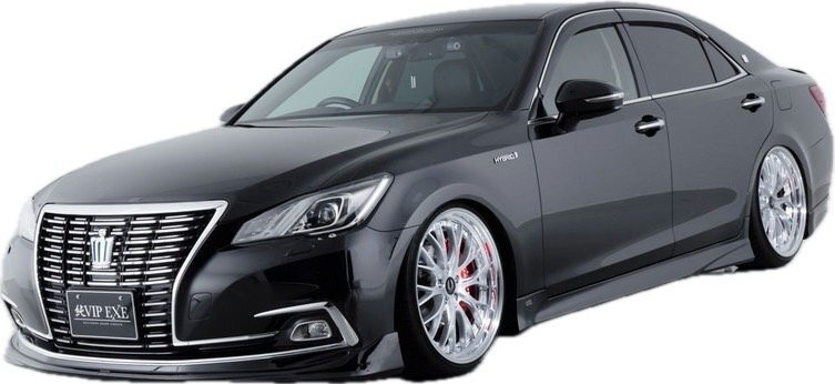 【AIMGAIN】 純VIP EXE トヨタ クラウン ロイヤル 2015.10-2018.4 GRS210 AWS210 サイドステップ サイドスポイラー エイムゲイン FRP拍卖