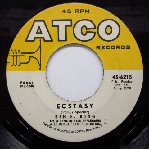 BEN E.KING-Ecstasy / Yes (US Orig.)拍卖