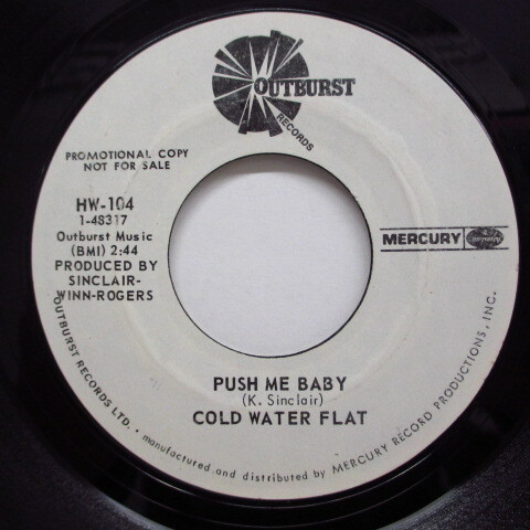 COLD WATER FLAT-Push Me Baby (Promo)拍卖