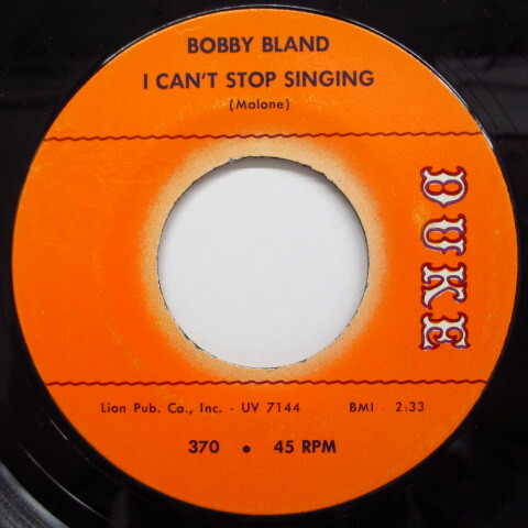 BOBBY BLAND-I Can't Stop Singing (Oirg.)拍卖