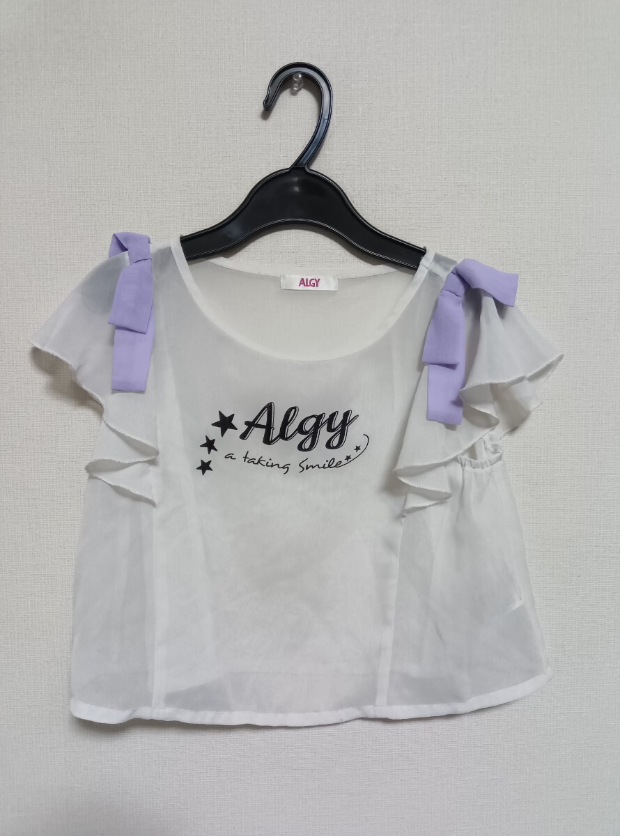 アルジー ALGY チュニック 夏服 子供服 子供用 140センチ used キッズ トップス オーガンジー シアー拍卖