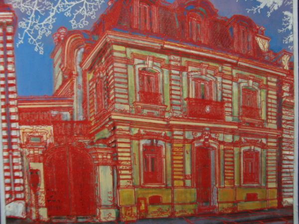 赤木 曠児郎 【ゴンクール兄弟】 希少画集画、状態良好、新品高級額装付、送料無料、洋画 油彩 風景拍卖