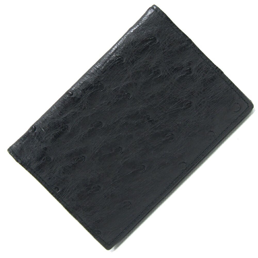 ダンヒル 名刺入れ ブラック オーストリッチ 中古 ダチョウ カードケース パスケース 定期入れ メンズ 男性拍卖