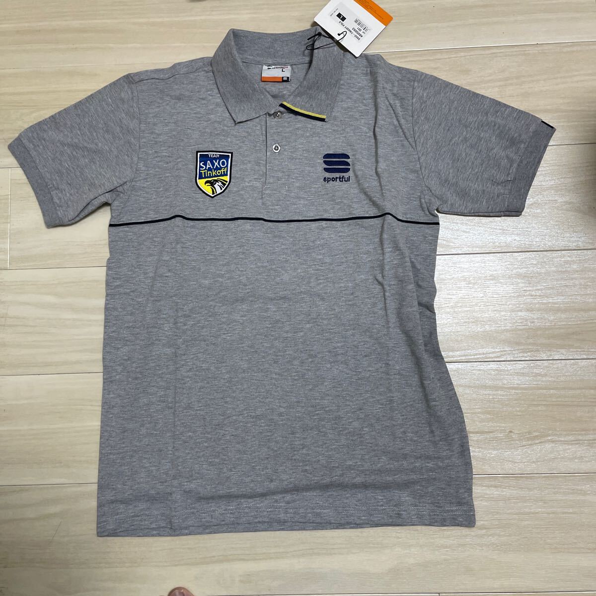 SAXOーTINOFF チーム ポロシャツ サイズL サイクルチーム拍卖