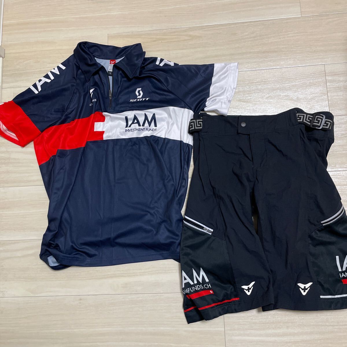 希少 IAM マウテンバイク チーム ユニホーム 上下セット サイズL拍卖