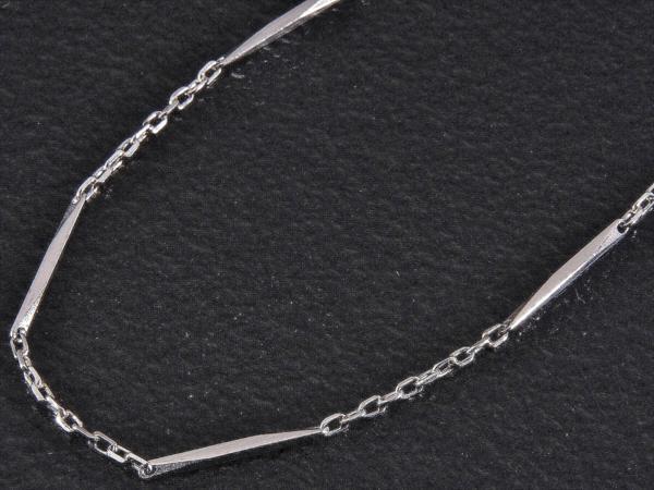 ★☆PM850プラチナ切子ネックレス40cm!★☆MJ-1800拍卖