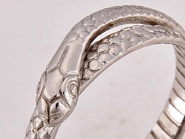★☆見て!Pt900プラチナスネークリング指輪11号フリー!MJ-1752拍卖