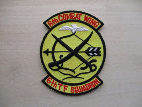 【送料無料】航空自衛隊 第6飛行隊6th TF SQUADRON パッチ/8th COMBAT WING第8航空団F-2ミリタリーJASDF横振り刺繍T-4ワッペンPATCHES M59拍卖