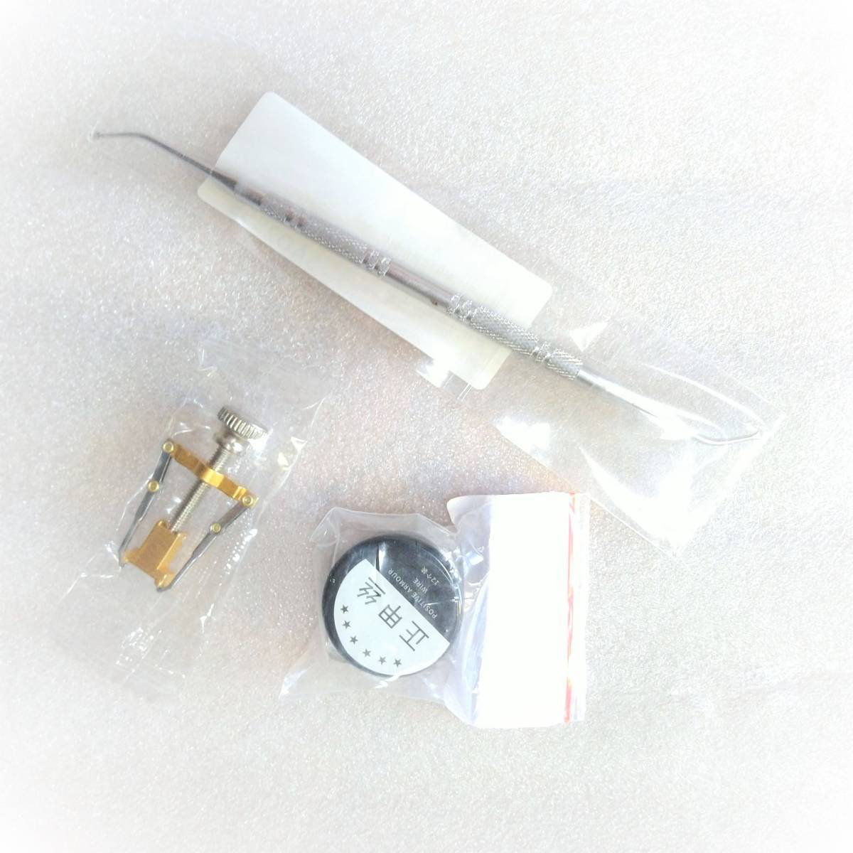 お得!巻き爪ケア3点セット 巻き爪矯正器具 スプリングワイヤー お掃除スティックセット ゾンデ棒!巻爪矯正!拍卖