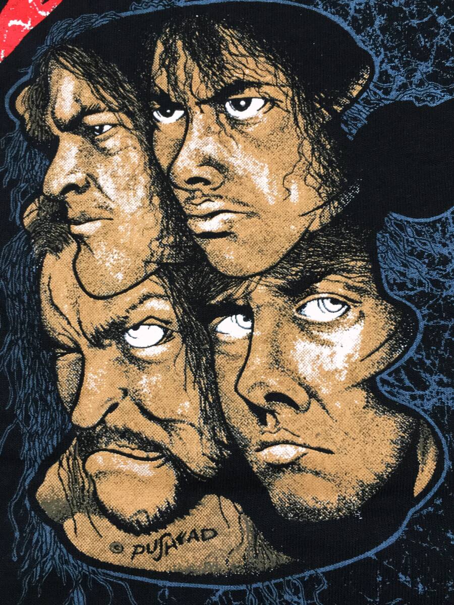 METALLICA メタリカ AND JUSTICE FOR ALL Tシャツ L 黒 ブラック PUSHEAD パスヘッド メタル ロック バンド バンT 古着 両面プリント拍卖