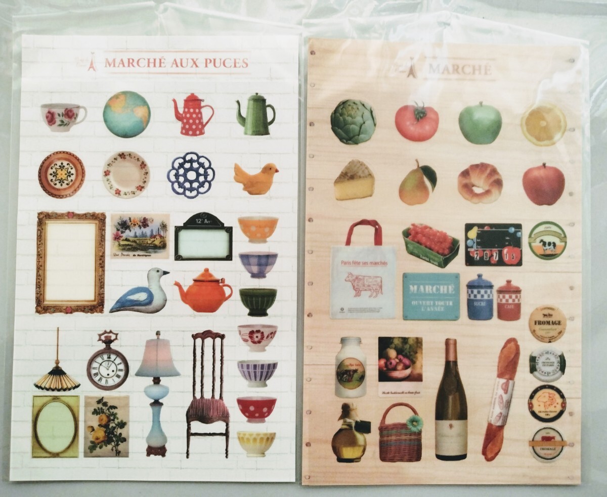 #シール #ステッカー #クードゥクール #蚤の市 & #マルシェ #フレンチ雑貨 #アンティーク風拍卖