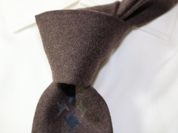 【伊】ls13749/ジエレ ミラノ極上ウールソリッドワンポイントネクタイ拍卖