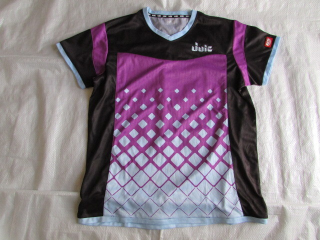 使用少なめ きれい メンズ Lサイズ JUIC 半袖 ゲームシャツ ユニフォーム ジュウイック JTTA 日本卓球協会公認拍卖