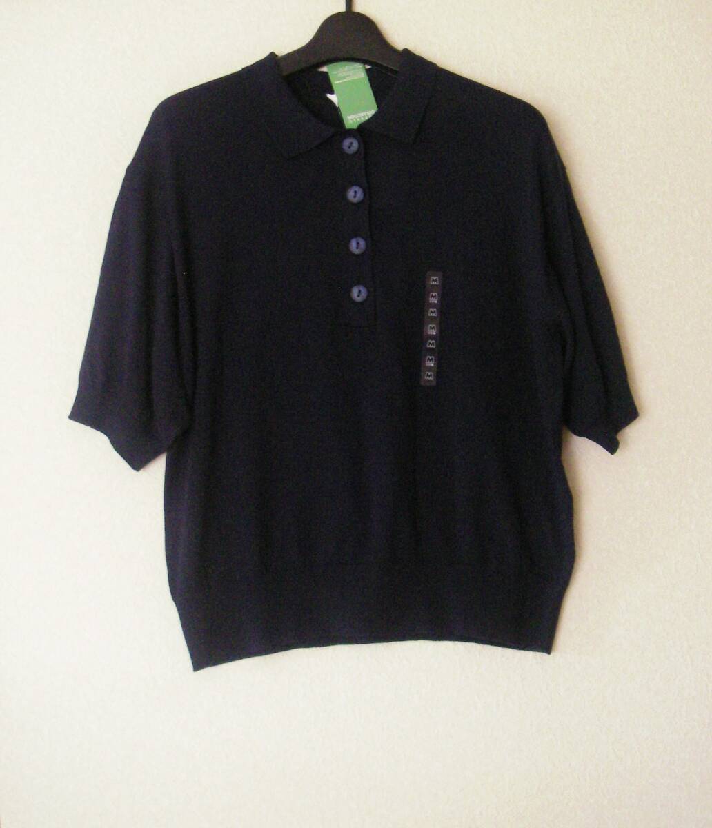 新品 イオントップバリュー ひんやりポロ襟プルオーバーM UV対策拍卖