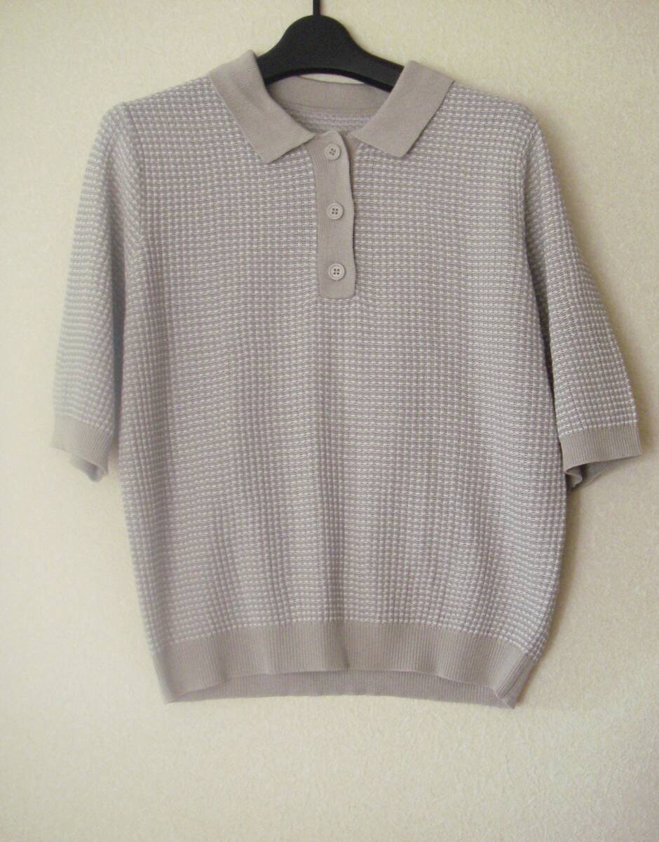 新品 ワールド♪【THE SHOP TK】 ニットポロ M 2拍卖