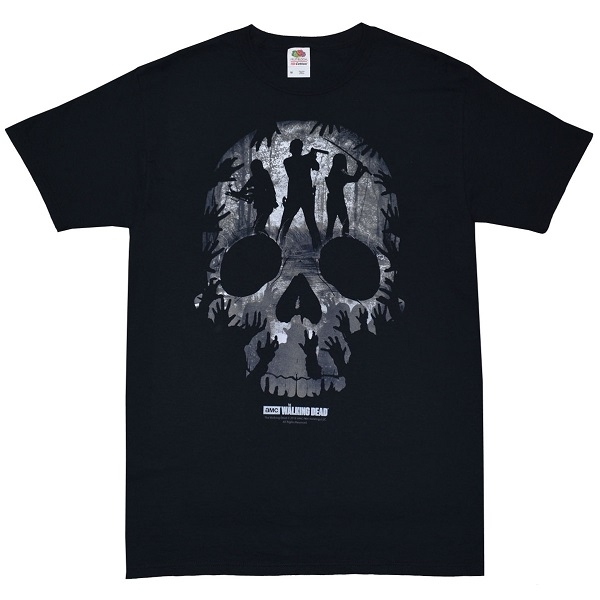 THE WALKING DEAD ウォーキングデッド Three Character skull Tシャツ Sサイズ オフィシャル拍卖