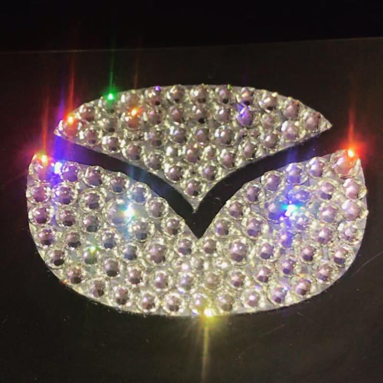 ステアリングエンブレム背面シート★スワロフスキー施工(マツダ)拍卖